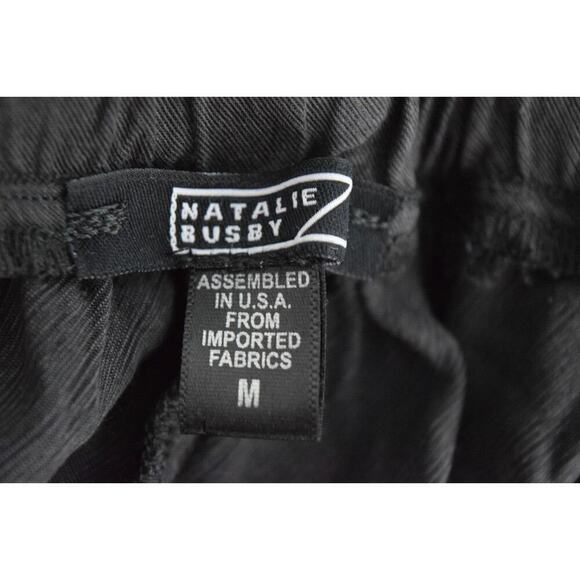 Natalie Busby Medium Tencel Pants Medium USA Made Gray Slim Slouch Pant - Picture 3 of 3